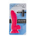 Ребристий фалоімітатор на присосці ADDICTION – Tom 7″ Dildo With Balls – Pink, віброкуля у подарунок
