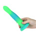 Фалоімітатор, що світиться у темряві, ADDICTION - Rave - 8" Glow in the Dark Dildo - Blue Green
