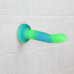 Фалоімітатор, що світиться у темряві, ADDICTION - Rave - 8" Glow in the Dark Dildo - Blue Green