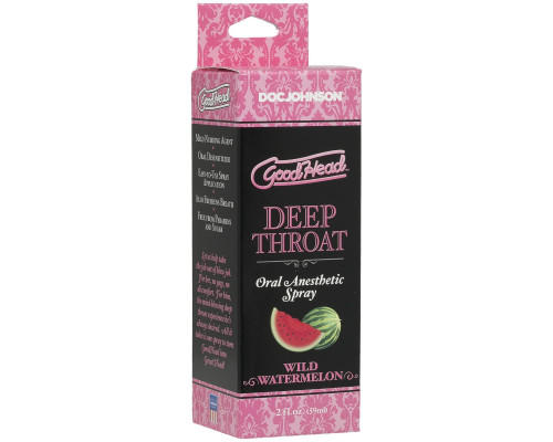 Спрей для мінету Doc Johnson GoodHead DeepThroat Spray - Watermelon 59 мл для глибокого мінету
