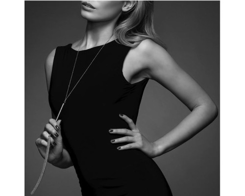Ланцюжок батіг на шию Bijoux Indiscrets MAGNIFIQUE Necklace Whip - Gold, прикраса для тіла