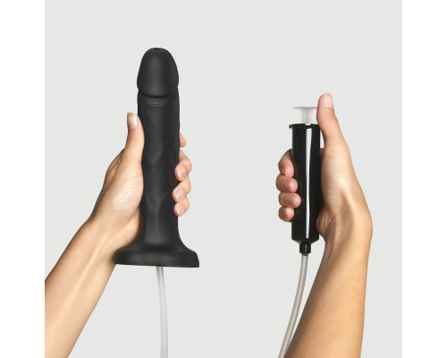 Фалоімітатор, що кінчає Strap-On-Me SQUIRTING CUM DILDO REALISTIC Black XL