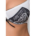 Комплект белья SUELO SET white XXL/XXXL - Passion Exclusive: лиф, стринги, пояс для чулок