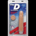 Фалоімітатор Doc Johnson The D: Shakin D 7 Inch Vibro ULTRASKYN, діаметр 3,8 см, плавне регулювання