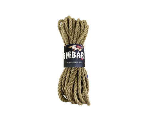 Джутова мотузка для шібарі Feral Feelings Shibari Rope, 8 м сіра