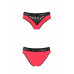 Трусики з широкою гумкою і мереживом Passion PS001 PANTIES red/black, size M