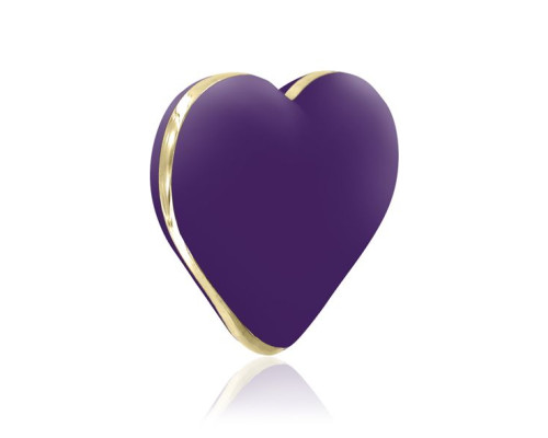 Вібратор-серце Rianne S: Heart Vibe Purple, 10 режимів роботи, медичний силікон, подарункова упаковк