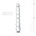 Скляний ділдо у вигляді намистин Gildo Glass Dildo No. 19