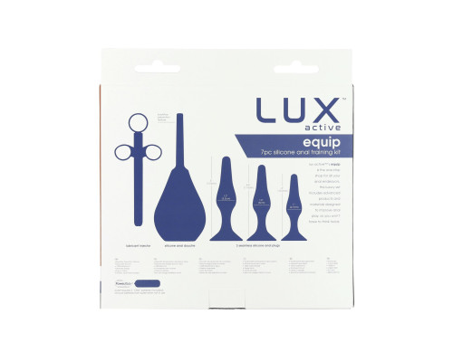 Набір анальних іграшок для новачків Lux Active – Equip – Silicone Anal Training Kit, 7 pcs