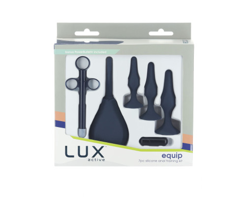 Набір анальних іграшок для новачків Lux Active – Equip – Silicone Anal Training Kit, 7 pcs