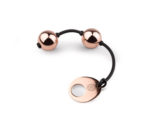 Металеві вагінальні кульки Rosy Gold — Nouveau Kegel Balls, вага 376 г, діаметр 2,8 см