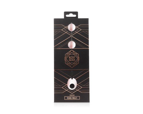 Металеві вагінальні кульки Rosy Gold — Nouveau Kegel Balls, вага 376 г, діаметр 2,8 см