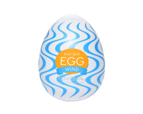 Мастурбатор-яйце Tenga Egg Wind із зигзагоподібним рельєфом