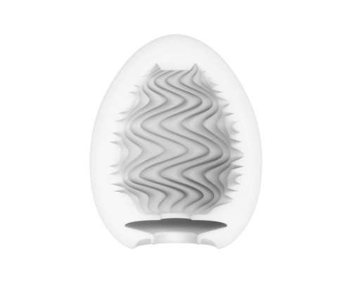 Мастурбатор-яйце Tenga Egg Wind із зигзагоподібним рельєфом