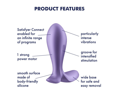 Анальная пробка Satisfyer Intensity Plug Purple