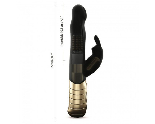 Вібратор-кролик Dorcel Baby Rabbit Gold 2.0 з перловим масажем і голівкою, що обертається
