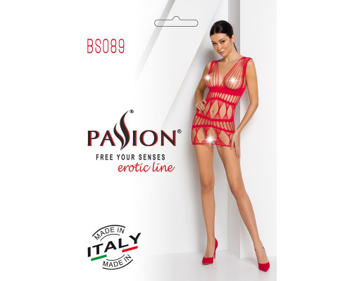 Бодистокинг Passion BS089 red