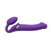 Безремневий страпон з вібрацією Strap-On-Me Vibrating Violet L (м'ята упаковка)