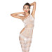 Бодистокинг Passion BS041 white, комбинезон, лямочка на одно плечо