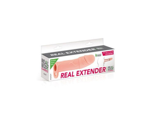 Насадка на член Real Body — Real Extender HUGY (м'ята упаковка)