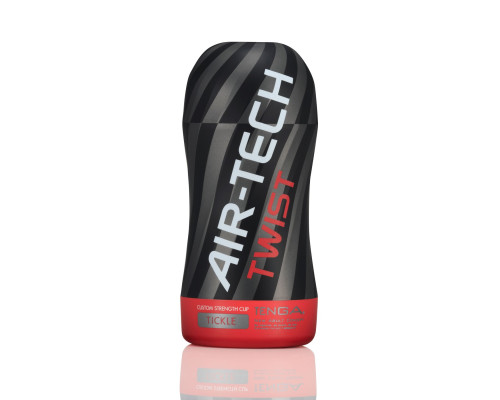 Мастурбатор Tenga Air-Tech TWIST Tickle Red зі змінною тугістю обхвату, ефект глибокого мінету