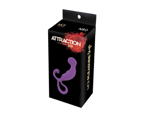 Масажери простати MAI Attraction Toys №80 Purple, довжина 13,4 см, діаметр 3,2 см