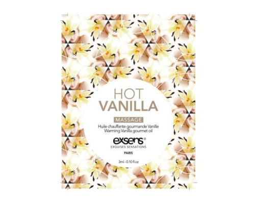 Пробник масажної олії EXSENS Hot Vanilla 3мл