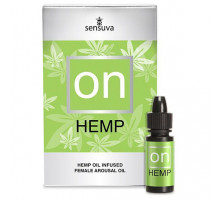 Возбуждающе капли для клитора Sensuva - ON for Her Hemp Infused Arousal Oil 5 мл (м'ята упаковка)