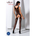 Бодистокинг с имитацией чулок и ажурной вставкой Passion BS072 black