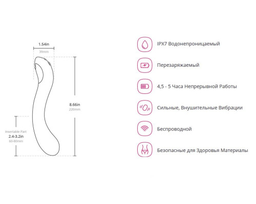 Осцилюючий смарт вібратор для точки G Lovense Osci 2