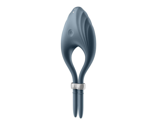 Ерекційне віброкільце лассо Satisfyer Duelist Dark Blue, 10 режимів, потужний мотор