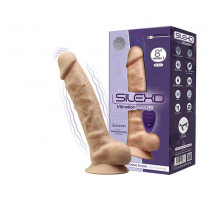 Фалоімітатор з вібрацією з пультом SilexD Vetus Vibro Flesh MODEL 1 size 8in (20,3 см)