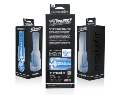 Мастурбатор Fleshlight Turbo Thrust Blue Ice (мятая упаковка)