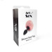 Силіконова анальна пробка М Art of Sex - Silicone Bunny Tails Butt plug, колір Білий, діаметр 3,5 см