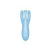 Кліторальний смарт вібратор Satisfyer Threesome 4 Blue з трьома пальчиками