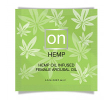 Пробник возбуждающего масла Sensuva - ON for Her Hemp Infused Arousal Oil (0,5 мл)