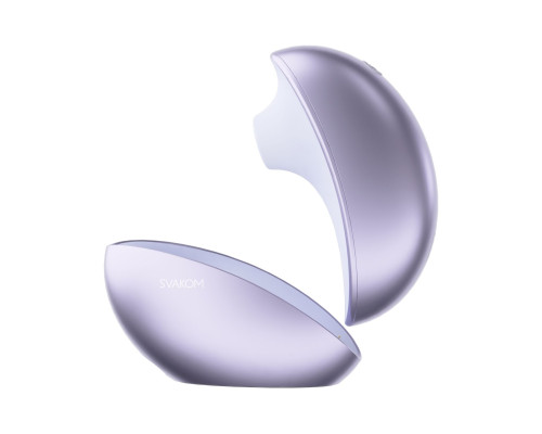 Вакуумний кліторальний стимулятор Svakom Pulse Galaxie Metal Lilac, нічник-проєктор зоряного неба