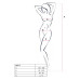 Откровенный бодистокинг с глубоким декольте Passion BS075 red