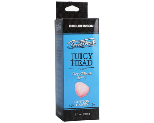 Зволожувальний спрей оральний Doc Johnson GoodHead – Juicy Head – Dry Mouth Spray – Cotton Candy 2 f