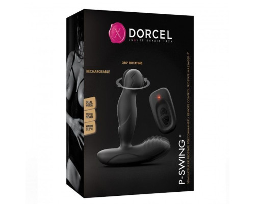 Масажери простати Dorcel P-Swing з голівкою, яка обертається, пультом ДК та підігрівом