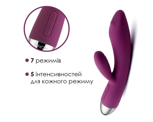 Вібратор-кролик із перлинною стимуляцією точки G Svakom Trysta Violet
