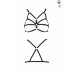 Бюстгальтер-стрепы ARMANDA BRA black XXL/XXXL - Passion Exclusive