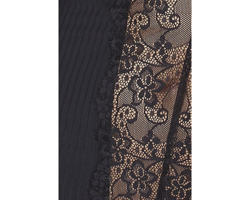 (SALE) Сорочка приталена з чашечками ZOJA CHEMISE black 6XL/7XL - Passion, трусики