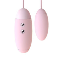 Вакуумний стимулятор з віброяйцем 2-в-1 KisToy Miss VV Pink