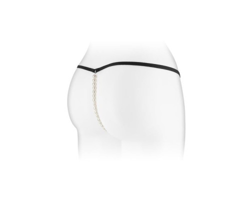 Трусики-стрінги з перловою ниткою Fashion Secret VENUSINA Black