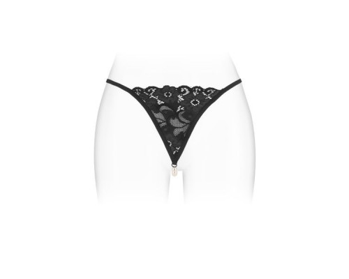 Трусики-стрінги з перловою ниткою Fashion Secret VENUSINA Black