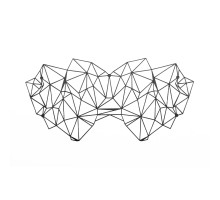 Маска на обличчя Bijoux Indiscrets - Kristine Mask, вінілова, клейове кріплення, без зав'язок