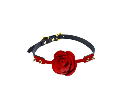 Розкішний кляп у вигляді троянди Zalo - Rose Ball Gag, подвійне використання