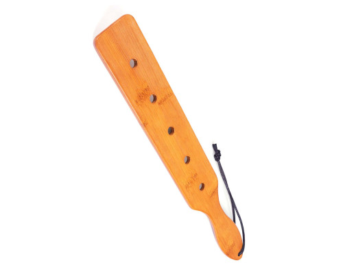 Падл Fetish Tentation Paddle 5 Holes Bamboo, упакований у ПЕ пакет