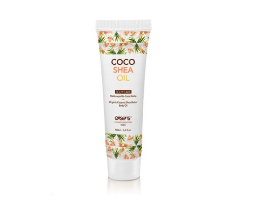 Распродажа! Органическое кокосовое масло Карите (Ши) для тела EXSENS Coco Shea 100 мл (срок 04.2024)